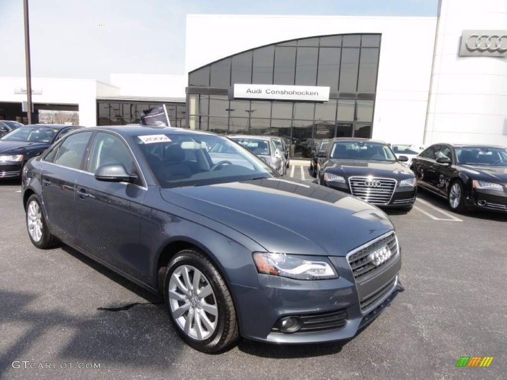 2009 A4 2.0T Premium quattro Sedan - Meteor Grey Pearl Effect / Black photo #5