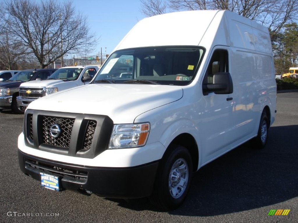 Blizzard White 2012 Nissan NV 2500 HD S High Roof Exterior Photo #62417631
