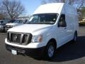 Blizzard White 2012 Nissan NV 2500 HD S High Roof Exterior