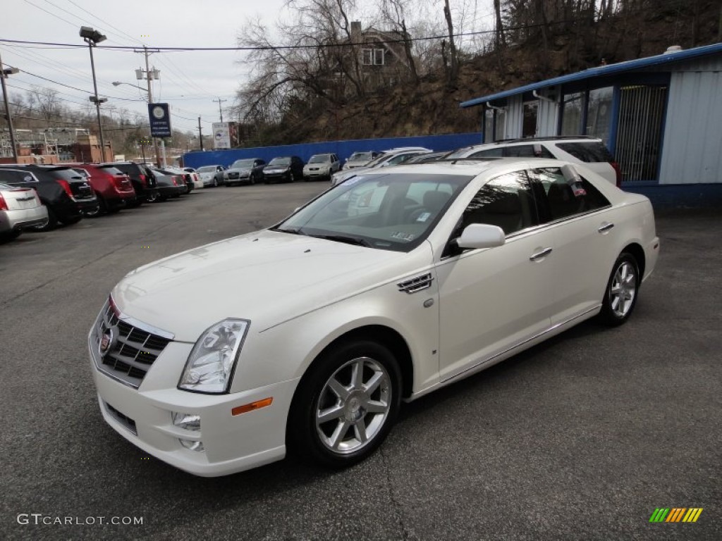2008 White Diamond Tricoat Cadillac STS 4 V6 AWD 62377825 Photo 2