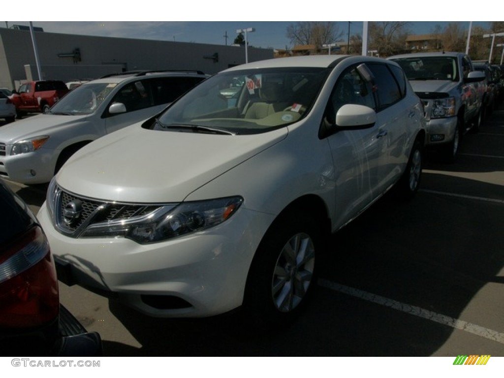 2011 Murano S AWD - Glacier White Pearl / Beige photo #4