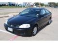 2000 Flamenco Black Pearl Honda Civic EX Coupe  photo #3