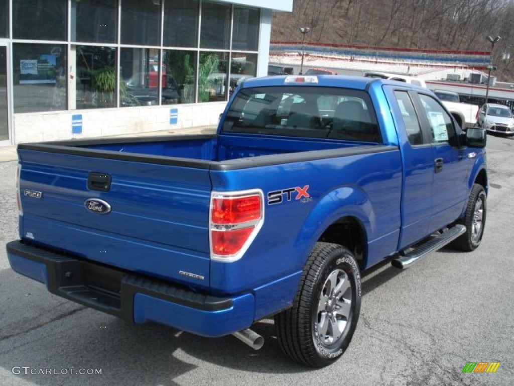 Blue Flame Metallic 2012 Ford F150 STX SuperCab 4x4 Exterior Photo #62420715