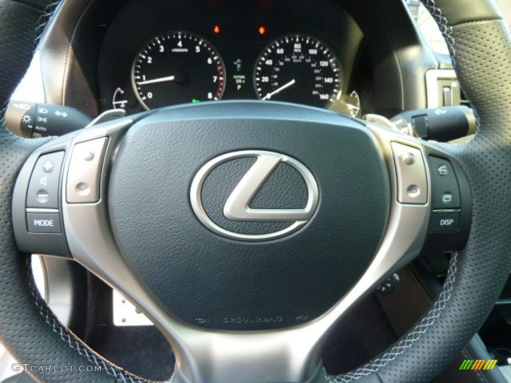 2013 Lexus GS 350 AWD F Sport Black Steering Wheel Photo #62421129