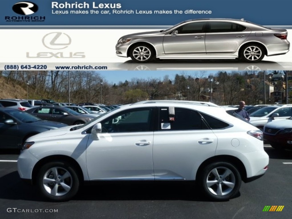 2012 RX 350 AWD - Starfire White Pearl / Black photo #1