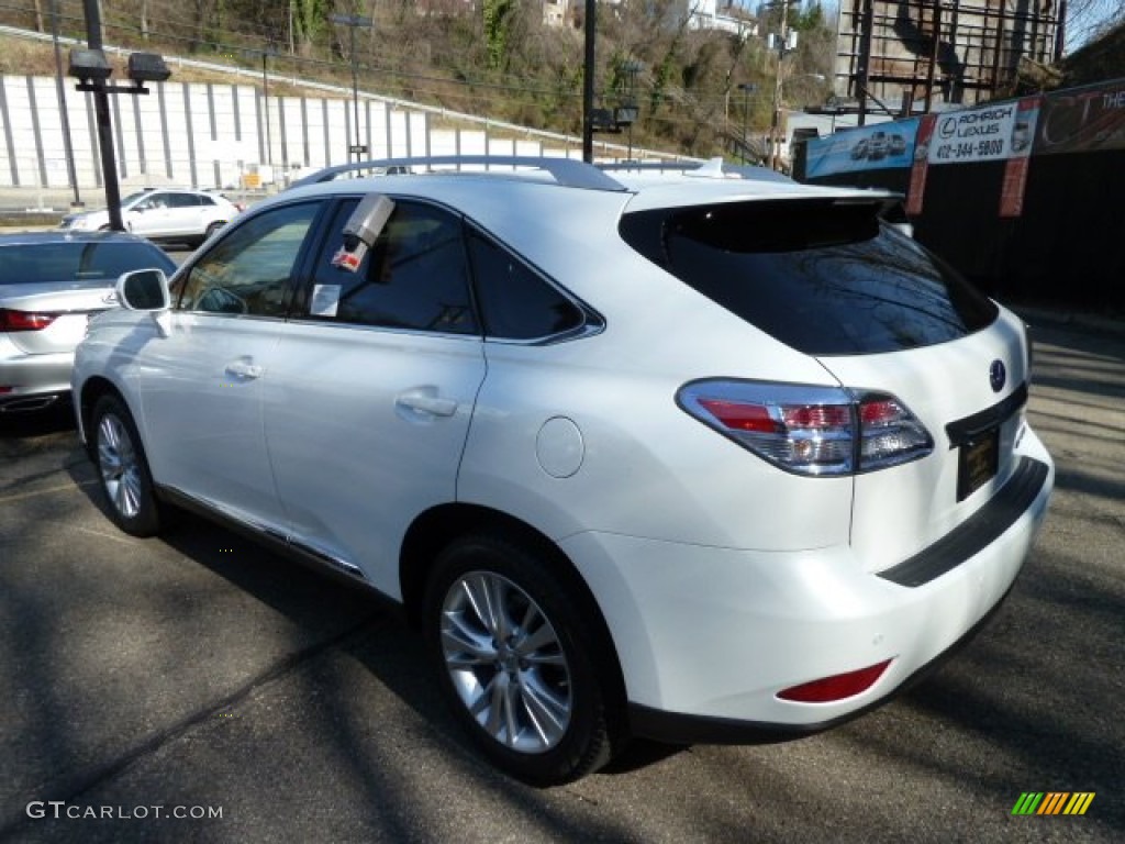 2012 RX 450h AWD Hybrid - Starfire White Pearl / Parchment photo #2