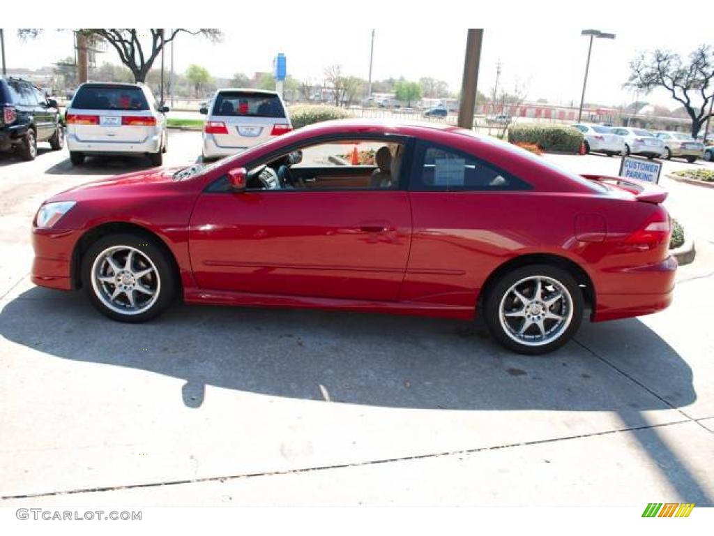2003 Accord EX V6 Coupe - San Marino Red / Ivory photo #4