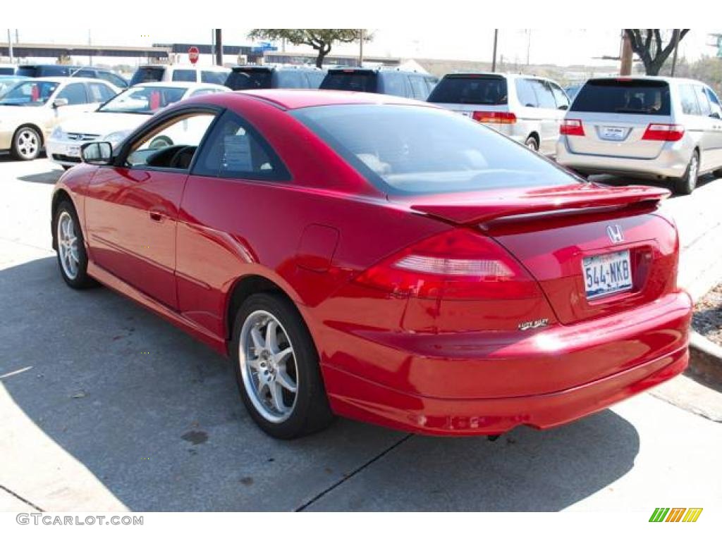 2003 Accord EX V6 Coupe - San Marino Red / Ivory photo #5