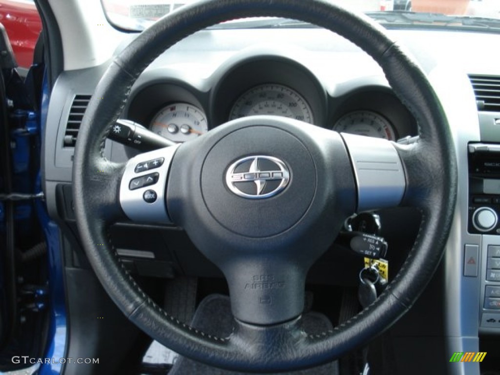 2009 Scion tC Standard tC Model Dark Charcoal Steering Wheel Photo #62423020