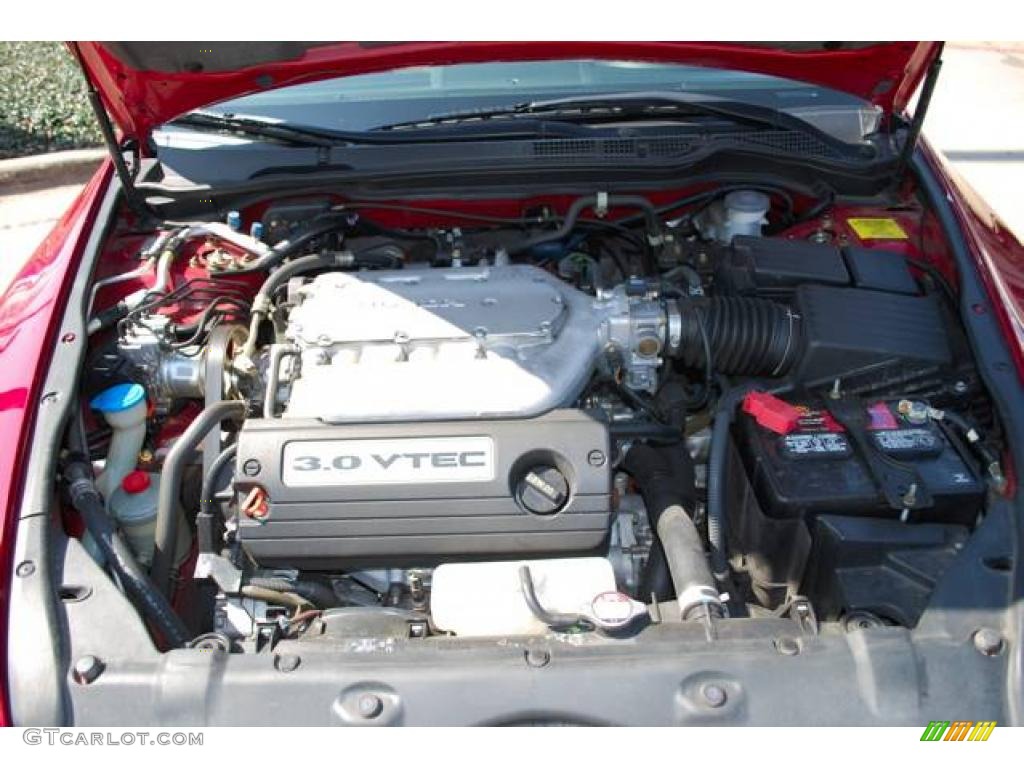 2003 Accord EX V6 Coupe - San Marino Red / Ivory photo #29