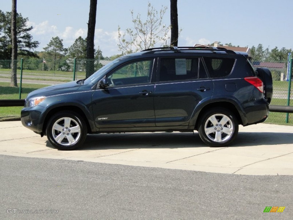 2008 RAV4 Sport - Black Forest Pearl / Dark Charcoal photo #8