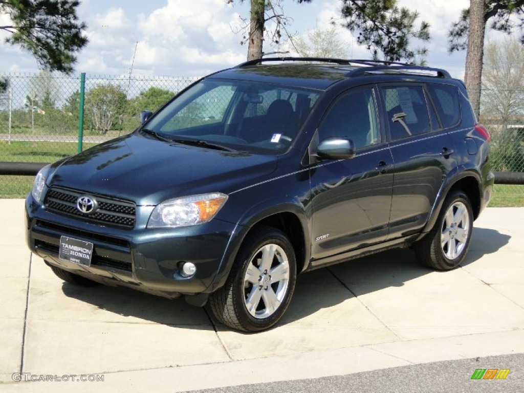 2008 RAV4 Sport - Black Forest Pearl / Dark Charcoal photo #10