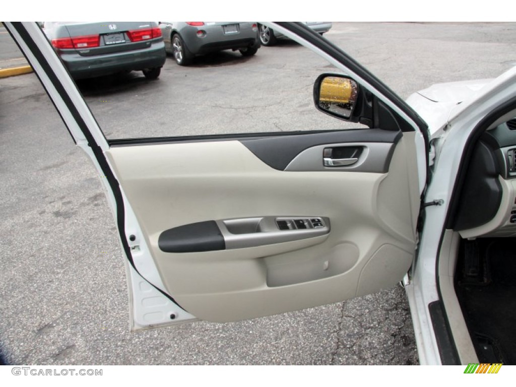 2010 Subaru Impreza 2.5i Wagon Ivory Door Panel Photo #62424372