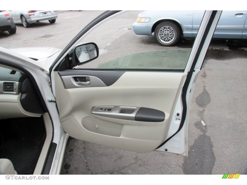 2010 Subaru Impreza 2.5i Wagon Ivory Door Panel Photo #62424390