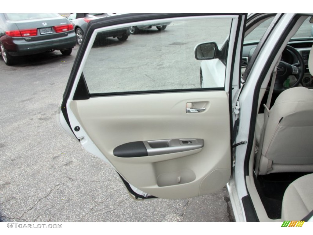 2010 Subaru Impreza 2.5i Wagon Ivory Door Panel Photo #62424399
