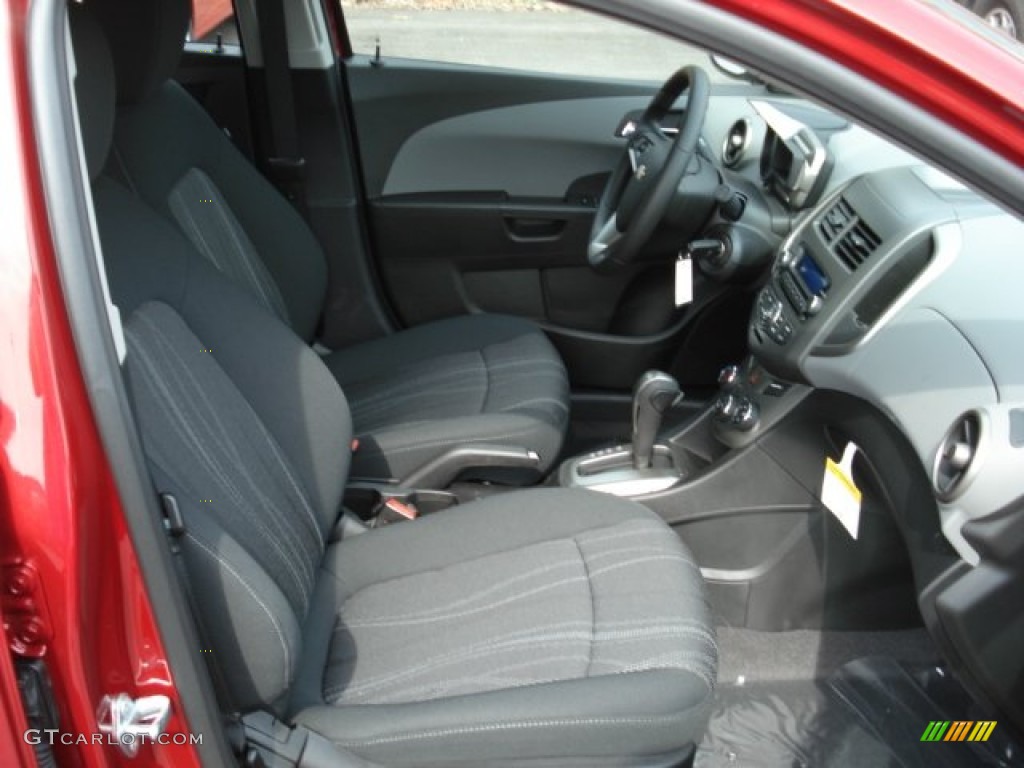 2012 Sonic LT Hatch - Crystal Red Tintcoat / Jet Black/Dark Titanium photo #16