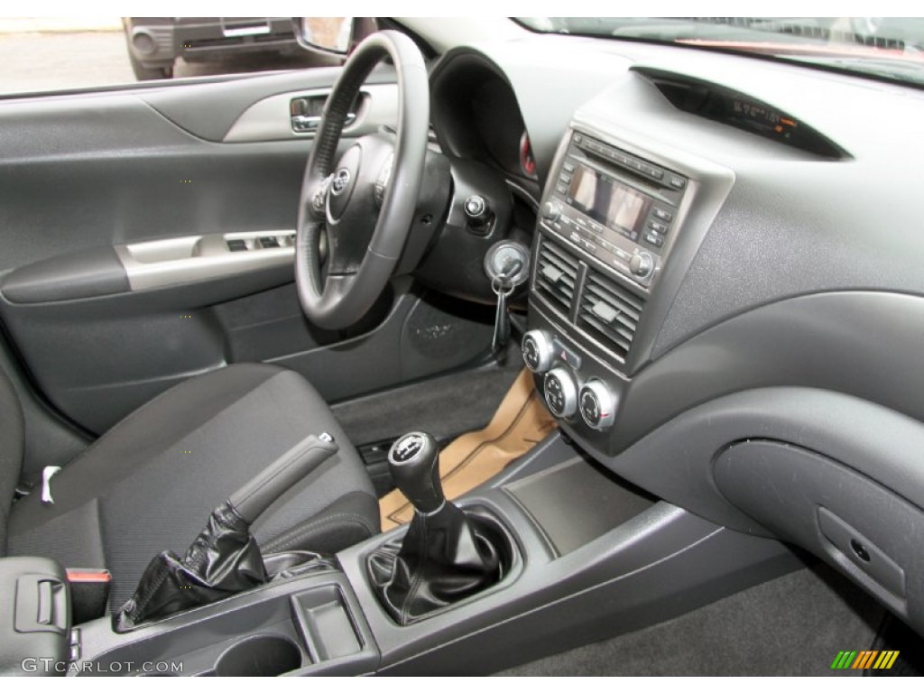 Carbon Black Interior 2008 Subaru Impreza WRX Sedan Photo #62425467