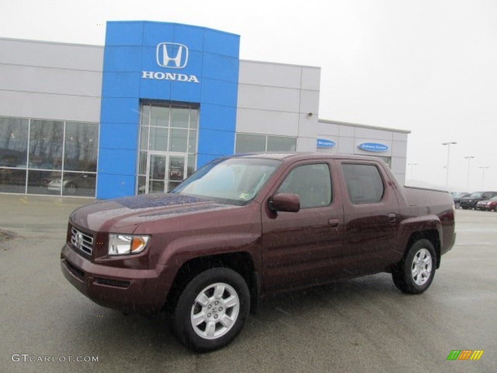 Dark Cherry Pearl 2007 Honda Ridgeline RTS Exterior Photo #62426516