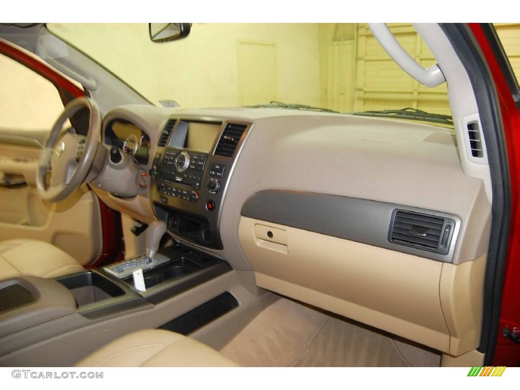 2009 Nissan Armada SE Almond Dashboard Photo #62429466