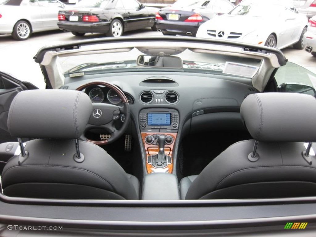 Black Interior 2007 Mercedes-Benz SL 600 Roadster Photo #62429781