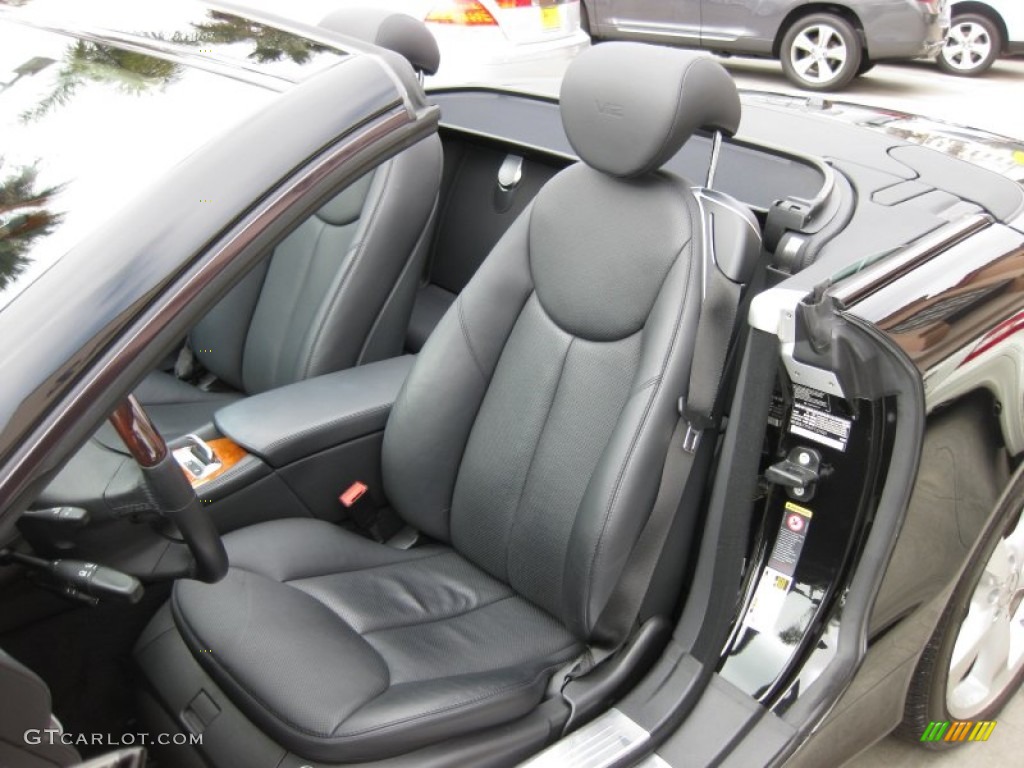 Black Interior 2007 Mercedes-Benz SL 600 Roadster Photo #62429787