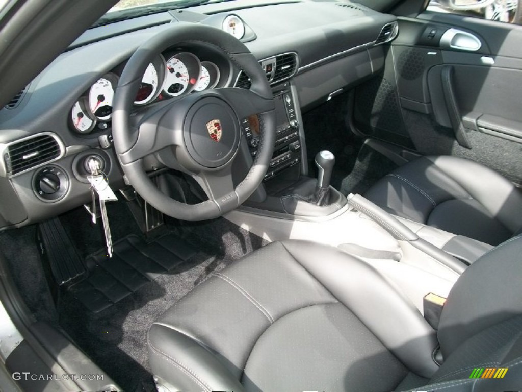 Black Interior 2011 Porsche 911 Carrera 4S Coupe Photo #62430279