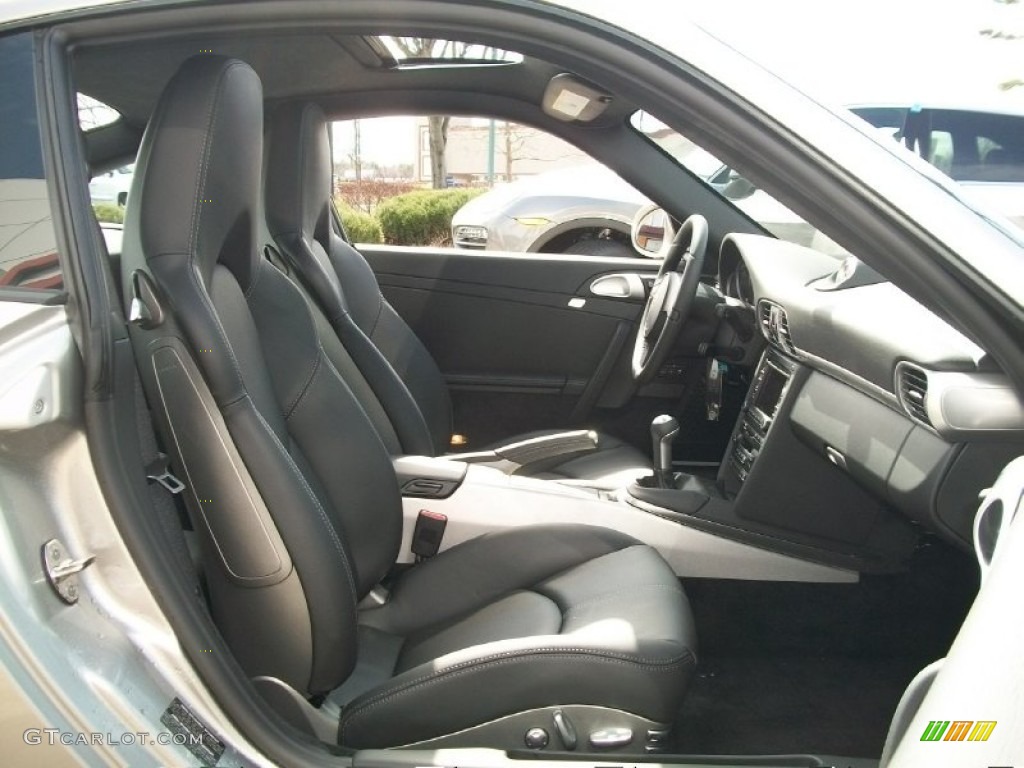 Black Interior 2011 Porsche 911 Carrera 4S Coupe Photo #62430381