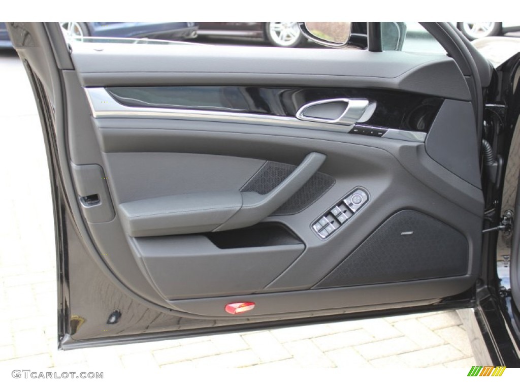 2012 Porsche Panamera S Black Door Panel Photo #62430468