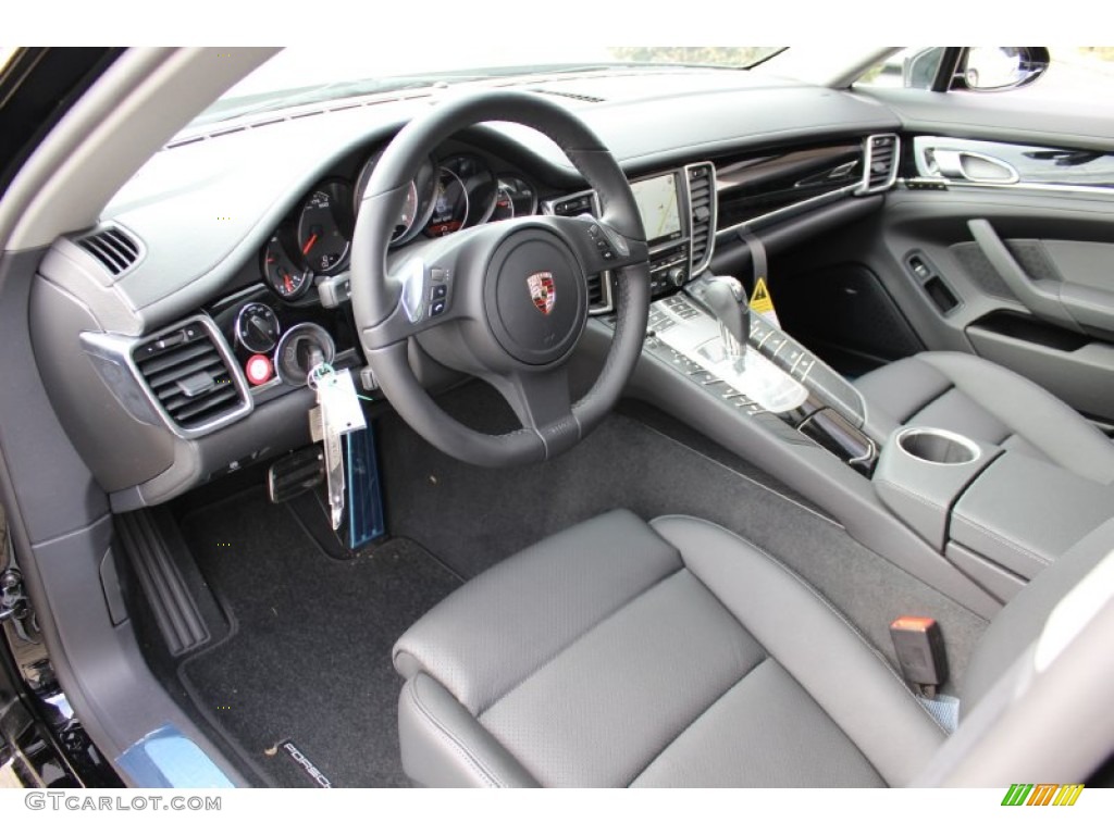 Black Interior 2012 Porsche Panamera S Photo #62430483