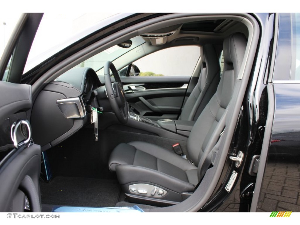 Black Interior 2012 Porsche Panamera S Photo #62430516