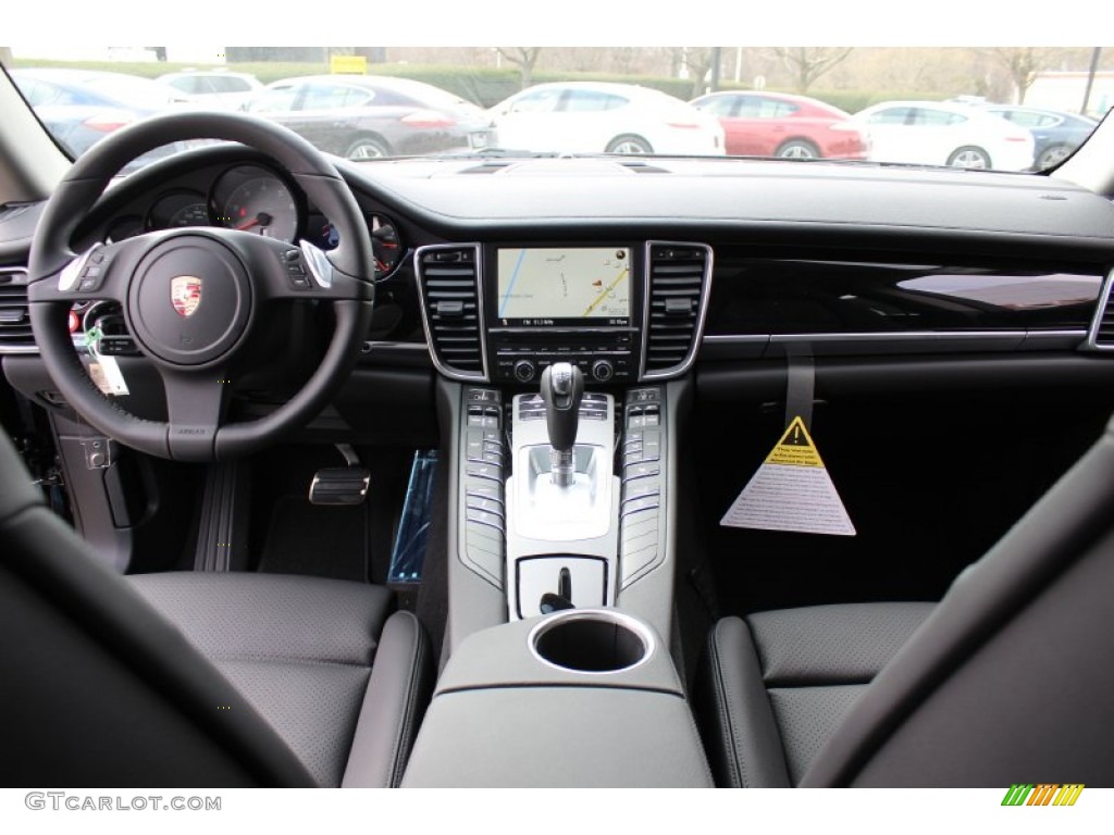 2012 Porsche Panamera S Black Dashboard Photo #62430531
