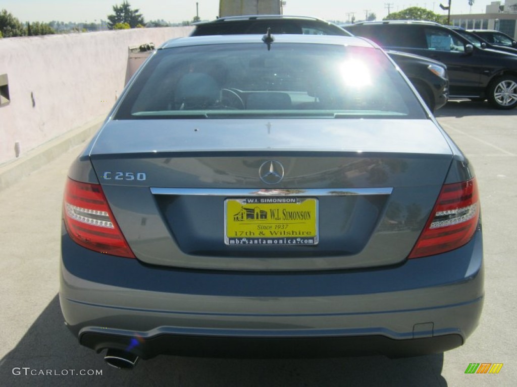 2012 C 250 Sport - Sapphire Grey Metallic / Ash photo #5