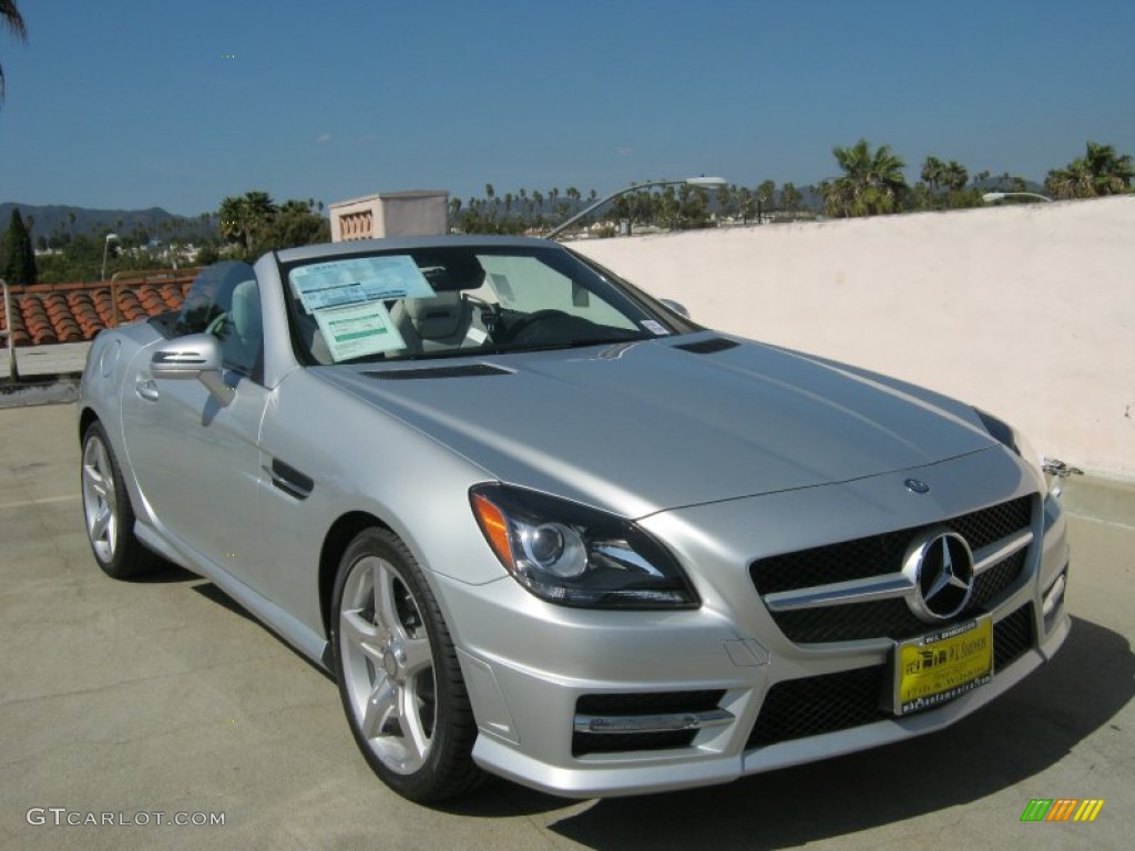 2012 SLK 250 Roadster - Iridium Silver Metallic / Ash/Black photo #1