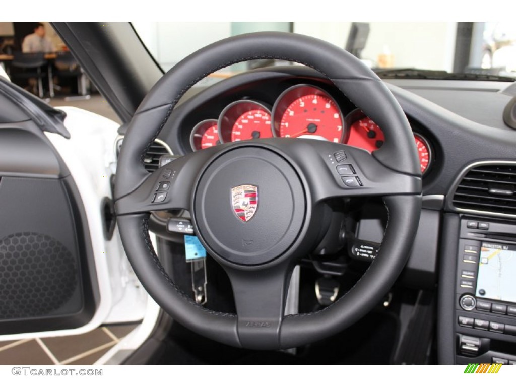 2012 Porsche 911 Carrera 4 GTS Coupe Black Leather w/Alcantara Steering Wheel Photo #62430939