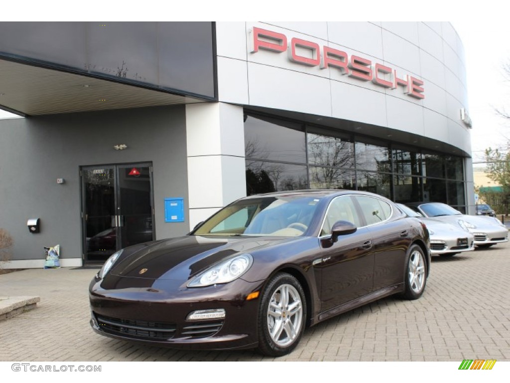 Mahogany Metallic 2012 Porsche Panamera S Hybrid Exterior Photo #62431020