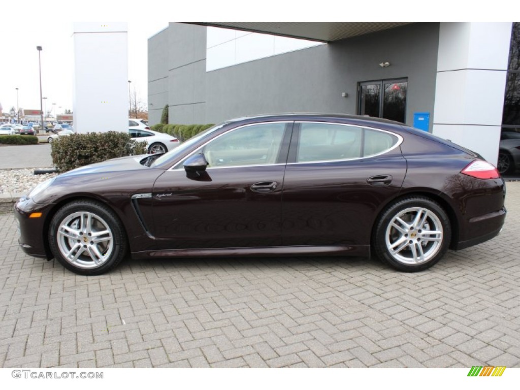 Mahogany Metallic 2012 Porsche Panamera S Hybrid Exterior Photo #62431041