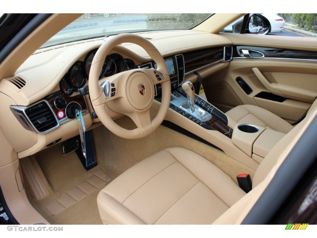 Luxor Beige Interior 2012 Porsche Panamera S Hybrid Photo #62431050