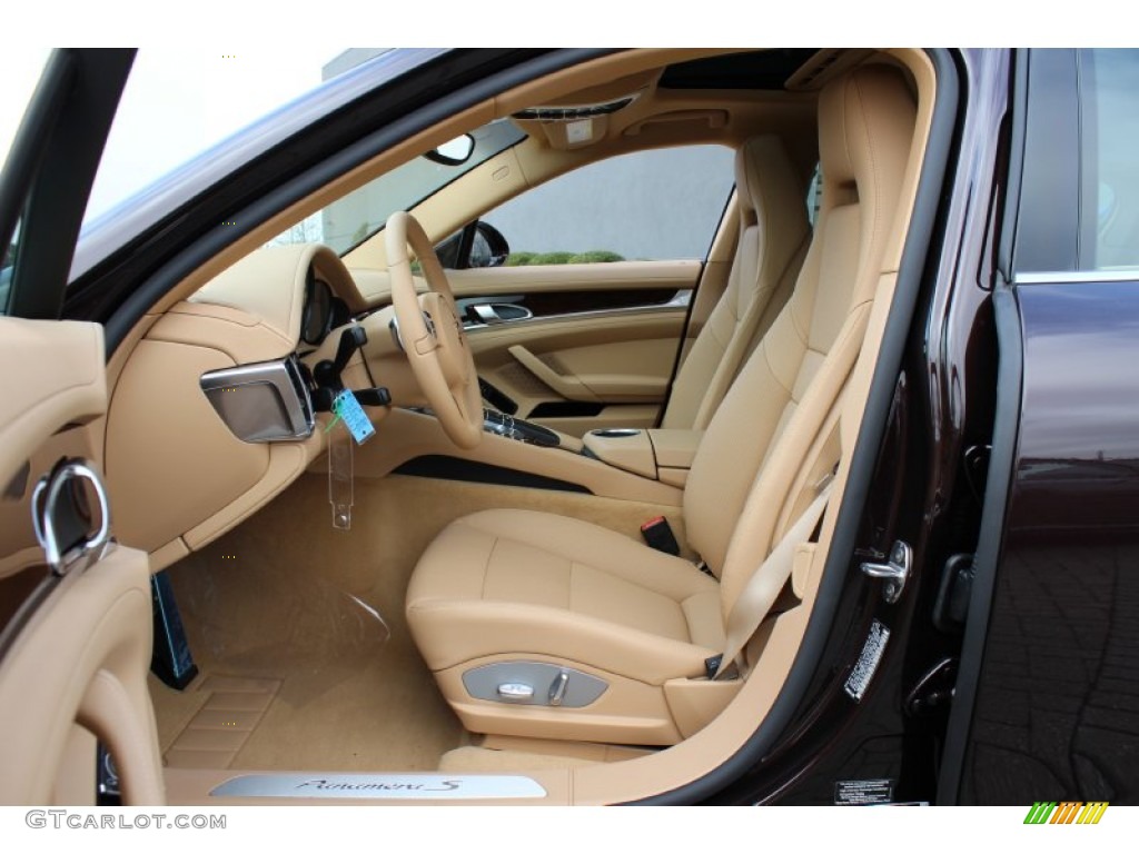 Luxor Beige Interior 2012 Porsche Panamera S Hybrid Photo #62431053