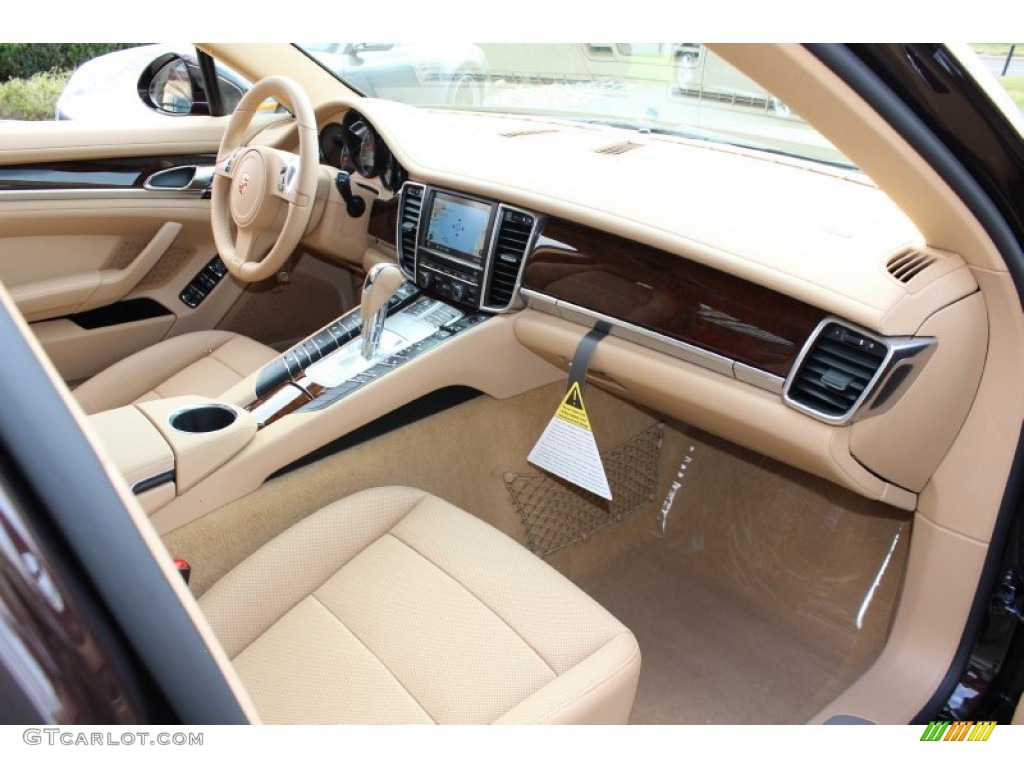 Luxor Beige Interior 2012 Porsche Panamera S Hybrid Photo #62431098
