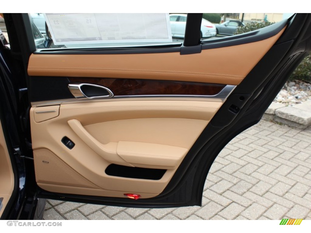 2012 Porsche Panamera Turbo Luxor Beige Door Panel Photo #62431293