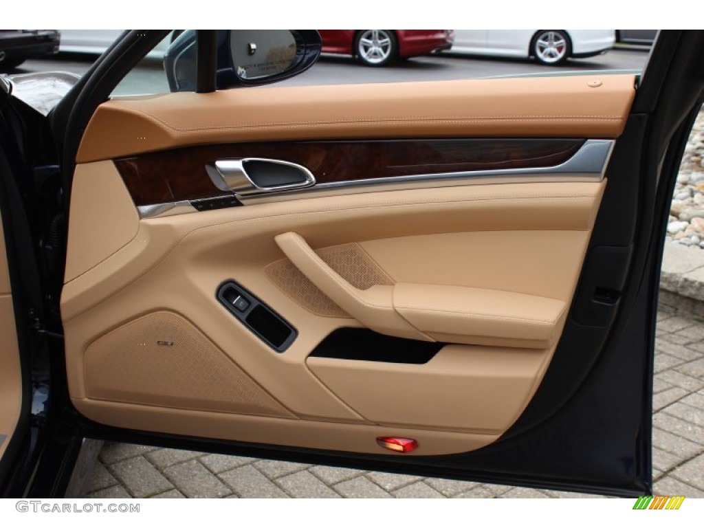 2012 Porsche Panamera Turbo Luxor Beige Door Panel Photo #62431299