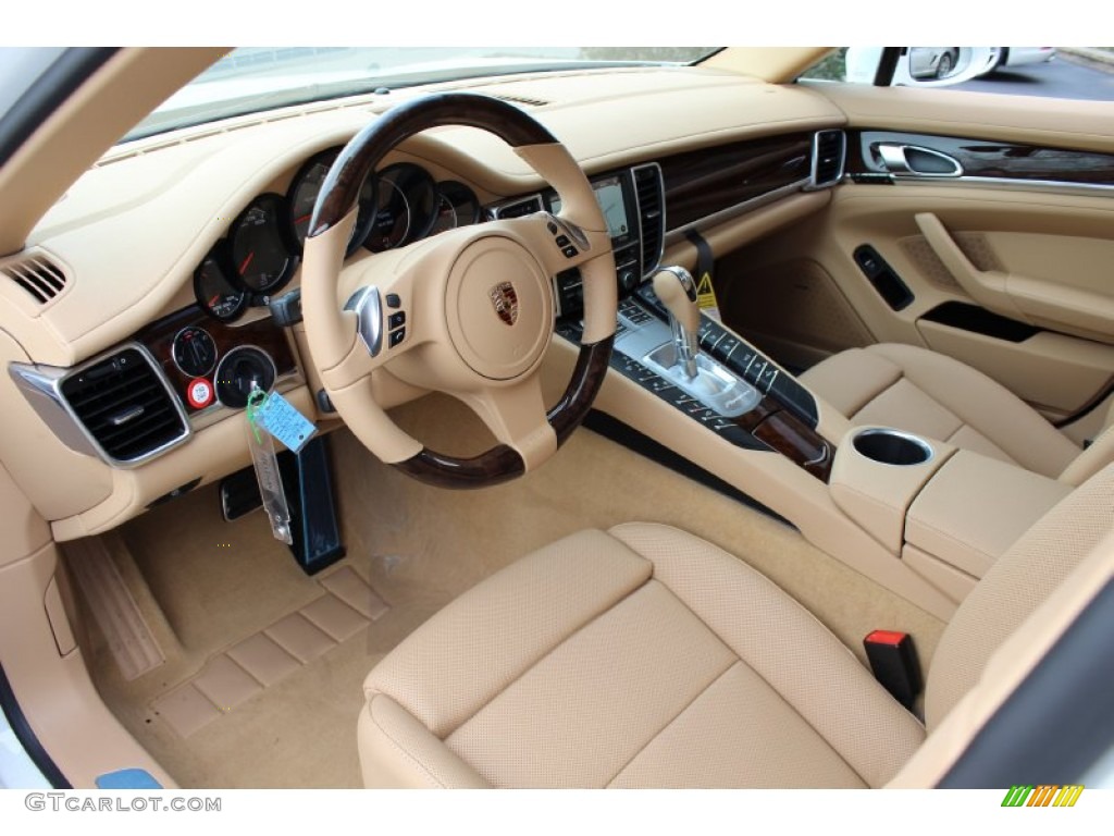 Luxor Beige Interior 2012 Porsche Panamera S Hybrid Photo #62431359