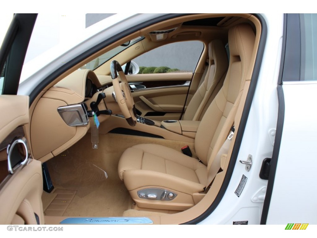 Luxor Beige Interior 2012 Porsche Panamera S Hybrid Photo #62431362