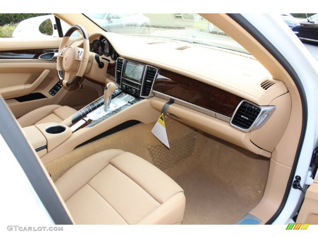 Luxor Beige Interior 2012 Porsche Panamera S Hybrid Photo #62431407