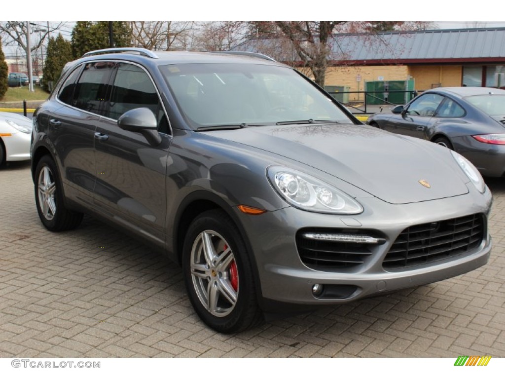 Meteor Grey Metallic 2012 Porsche Cayenne Turbo Exterior Photo #62431437