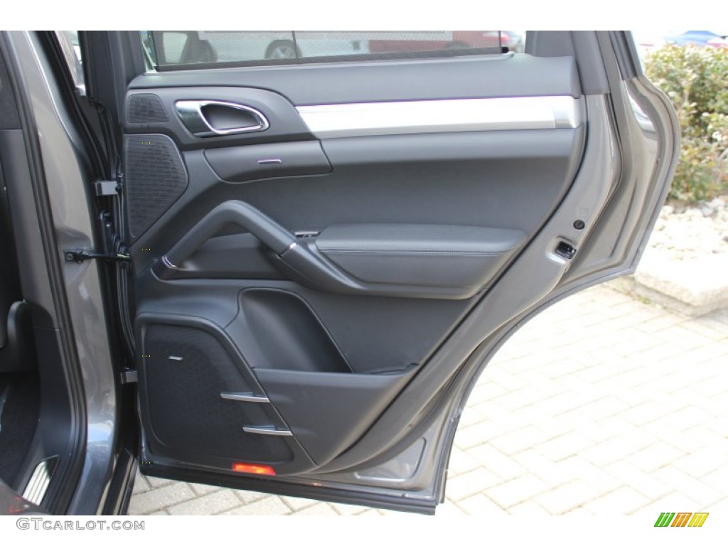 2012 Porsche Cayenne Turbo Black Door Panel Photo #62431500