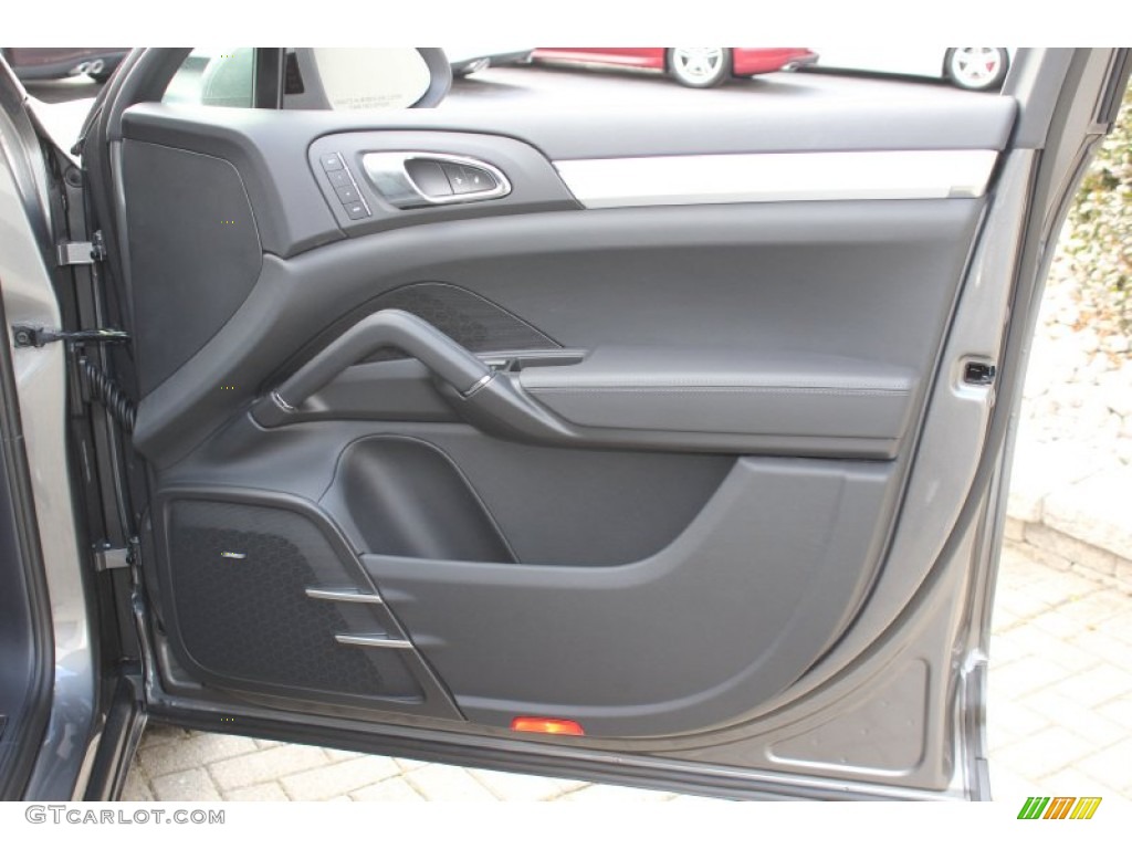 2012 Porsche Cayenne Turbo Black Door Panel Photo #62431506