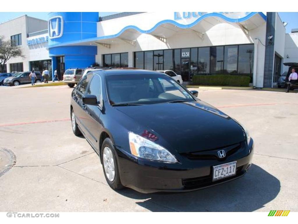2003 Accord LX Sedan - Eternal Blue Pearl / Ivory photo #1