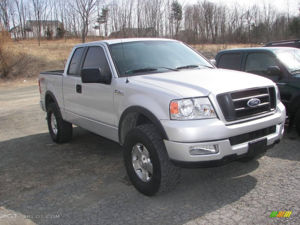 2005 F150 FX4 SuperCab 4x4 - Silver Metallic / Black photo #2