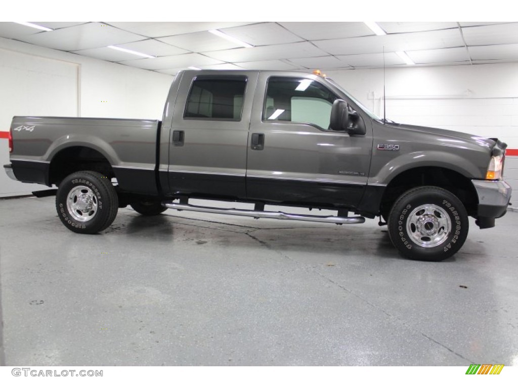 Dark Shadow Grey Metallic 2002 Ford F350 Super Duty Lariat Crew Cab 4x4 Exterior Photo #62431672